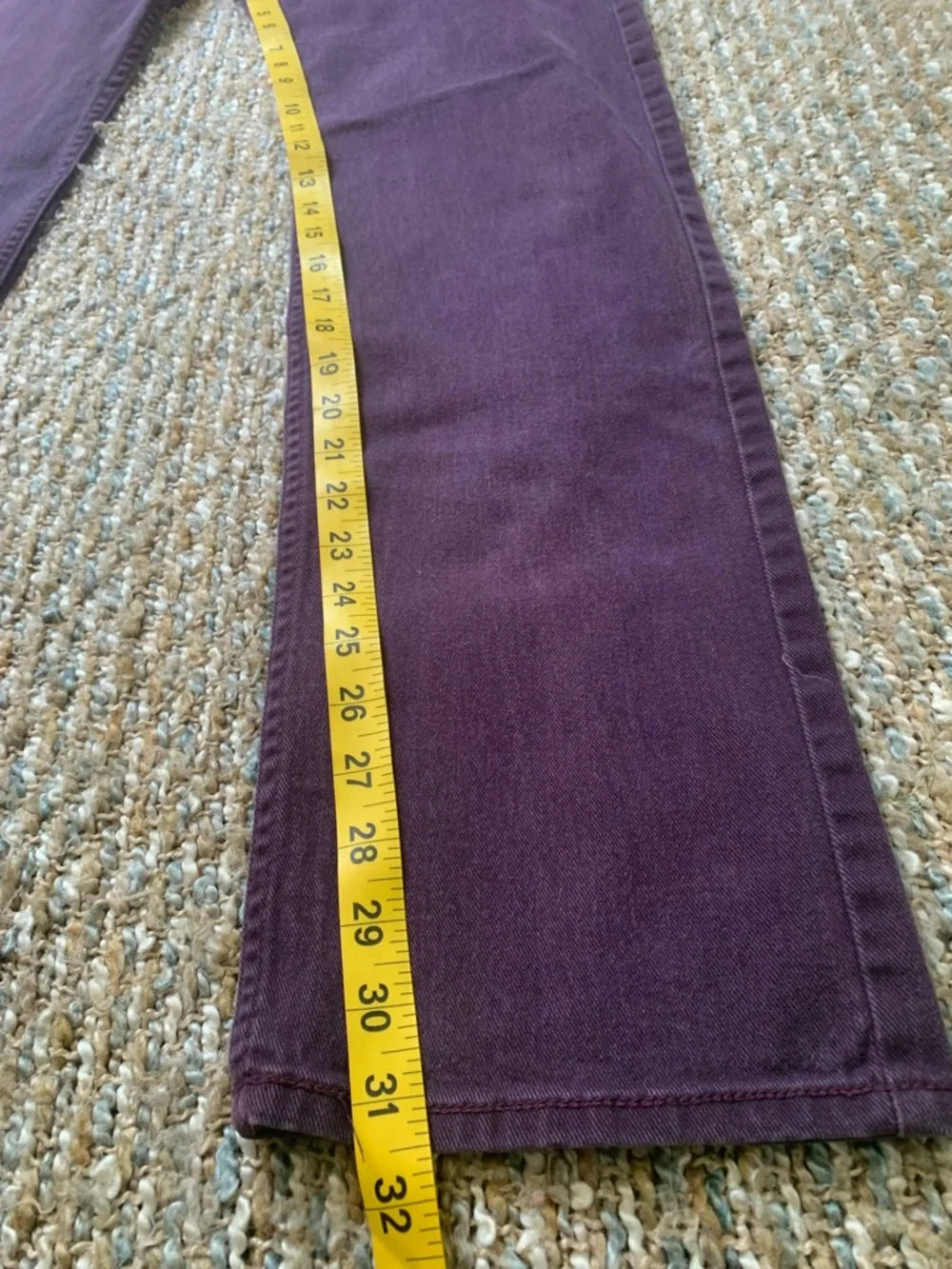 Vans Men's Straight Jeans - Deep Plum